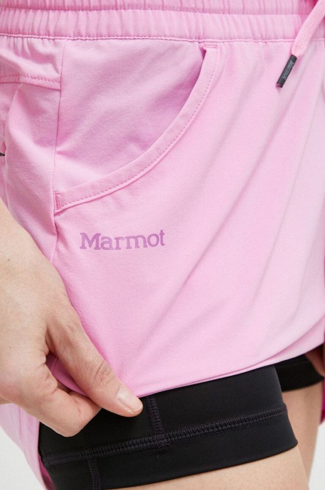 Спідниця Marmot Elda колір фіолетовий mini пряма фото 4
