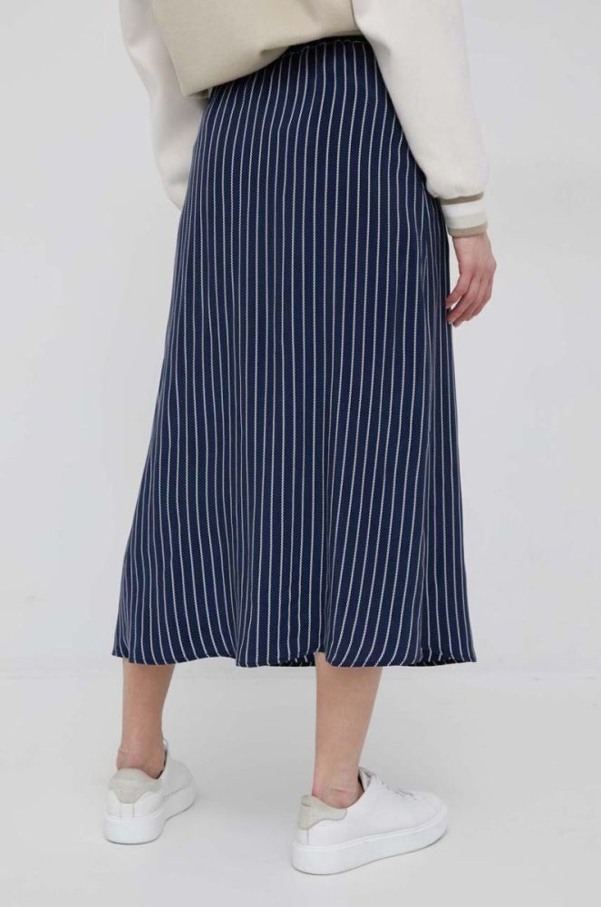 Спідниця Tommy Hilfiger колір синій midi розкльошена (3123642) фото 3