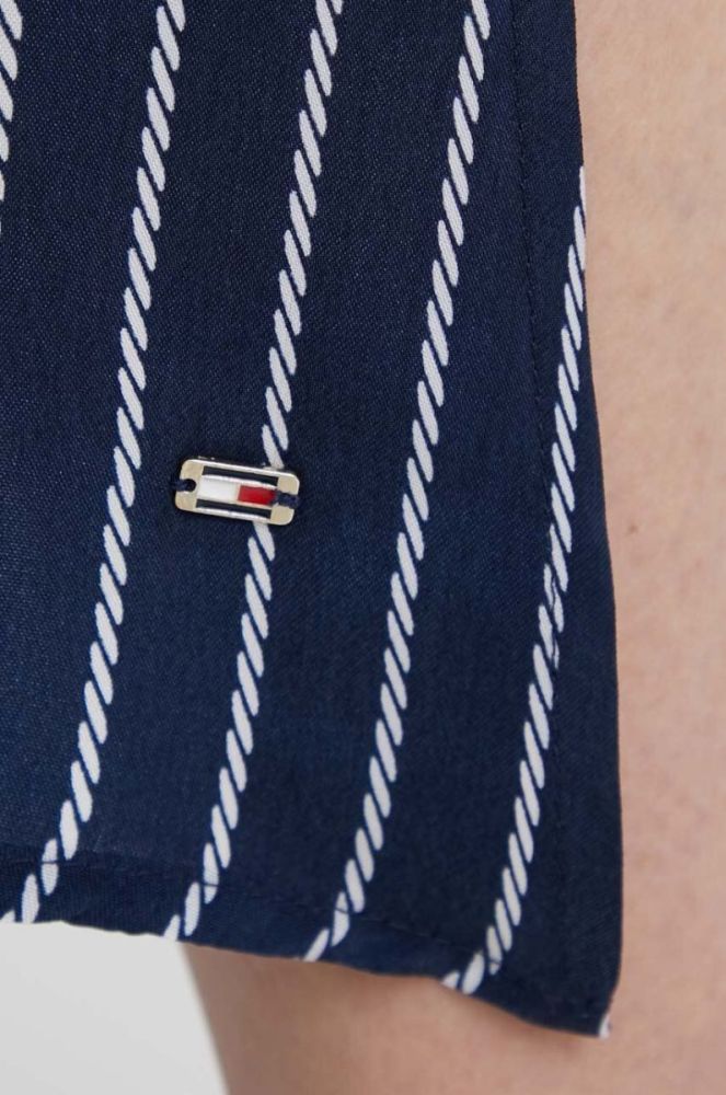 Спідниця Tommy Hilfiger колір синій midi розкльошена (3123642) фото 4