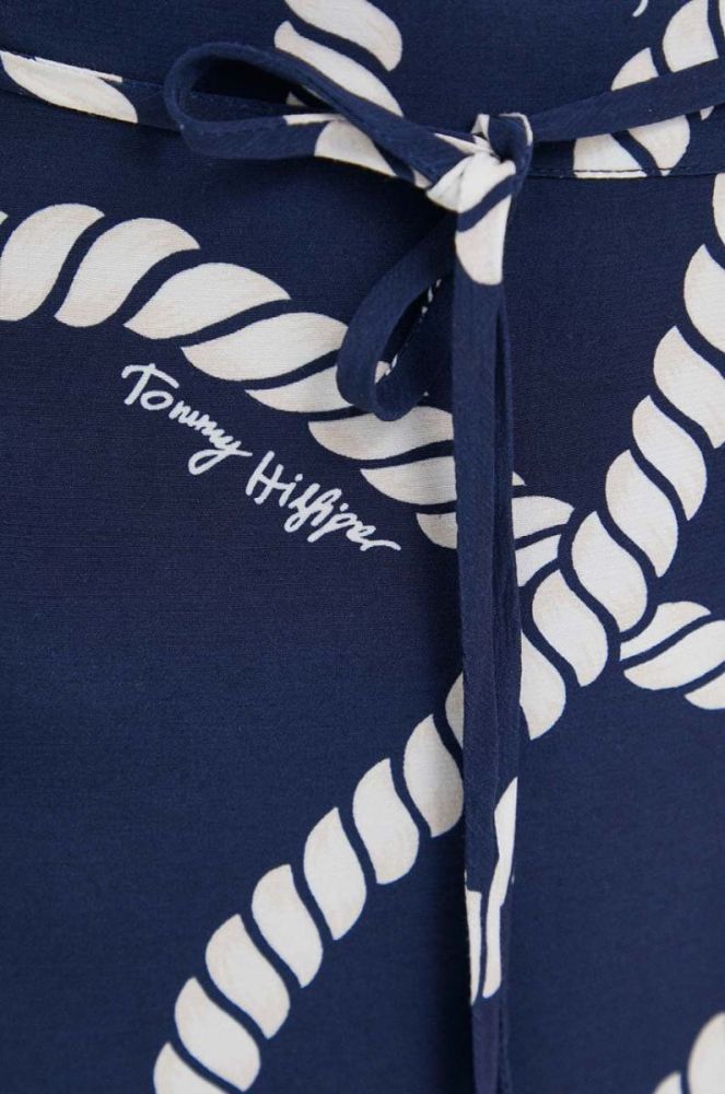 Спідниця Tommy Hilfiger колір синій mini розкльошена (3154116) фото 5