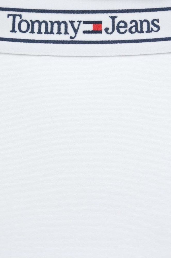 Спідниця Tommy Jeans колір білий mini розкльошена (2996680) фото 4