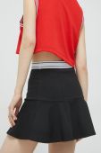 Спідниця Tommy Jeans колір чорний mini розкльошена (2996675)