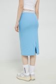 Спідниця Tommy Jeans midi пряма колір блакитний (2998240)