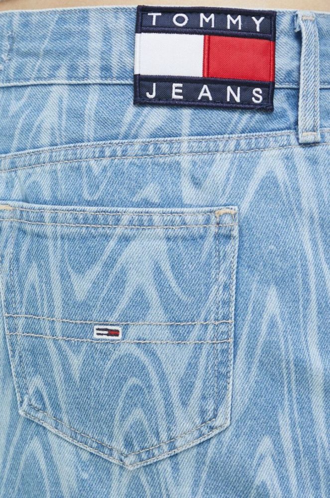 Джинсова спідниця Tommy Jeans mini пряма колір блакитний (3000733) фото 5