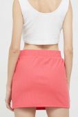 Спідниця Tommy Jeans колір рожевий mini пряма Спідниця Tommy Jeans колір рожевий mini пряма