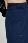 Бавовняна спідниця G-Star Raw колір синій maxi пряма