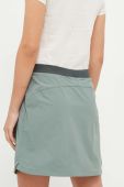Спортивна спідниця Jack Wolfskin Hilltop колір зелений mini пряма
