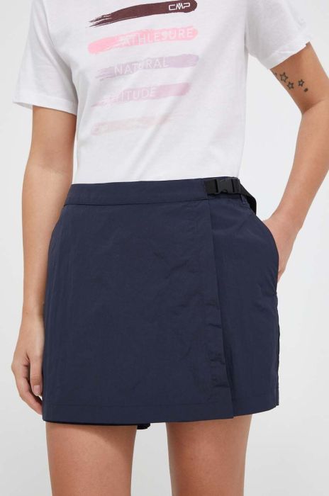 Спортивна спідниця Jack Wolfskin Lightsome колір синій mini пряма Спортивна спідниця Jack Wolfskin Lightsome колір синій mini пряма