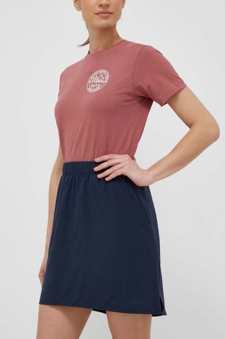 Спідниця Jack Wolfskin 10 колір синій mini пряма