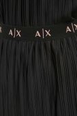 Спідниця Armani Exchange колір чорний maxi розкльошена