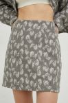 Спідниця Samsoe Samsoe колір сірий mini олівець Спідниця Samsoe Samsoe колір сірий mini олівець