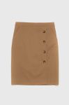 Спідниця Luisa Spagnoli Talent колір бежевий mini пряма Спідниця Luisa Spagnoli Talent колір бежевий mini пряма