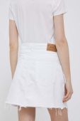 Джинсова спідниця Polo Ralph Lauren колір білий mini пряма