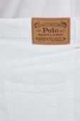 Джинсова спідниця Polo Ralph Lauren колір білий mini пряма