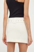Бавовняна спідниця Remain колір бежевий mini пряма Бавовняна спідниця Remain колір бежевий mini пряма