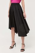 Спідниця MICHAEL Michael Kors колір чорний midi розкльошена
