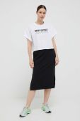 Спідниця Dkny колір чорний midi пряма (3288869)