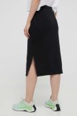 Спідниця Dkny колір чорний midi пряма (3288869)