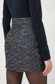 Спідниця Morgan колір синій mini пряма (3058341)