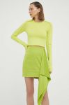 Спідниця Gestuz NiliaGZ Hw колір зелений mini олівець Спідниця Gestuz NiliaGZ Hw колір зелений mini олівець