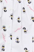 Бавовняна спідниця Karl Lagerfeld колір білий mini розкльошена