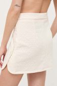 Спідниця Morgan колір бежевий mini пряма (3238382)