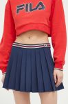Спідниця Fila x Hailey Bieber колір синій mini розкльошена Спідниця Fila x Hailey Bieber колір синій mini розкльошена
