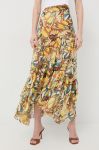 Спідниця Marciano Guess колір жовтий maxi розкльошена Спідниця Marciano Guess колір жовтий maxi розкльошена