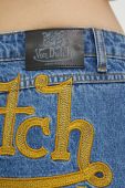 Джинсова спідниця Von Dutch mini олівець колір блакитний