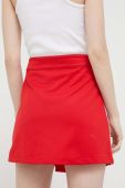 Спідниця adidas Originals колір червоний mini пряма IC5477-red