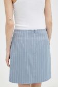Спідниця Gestuz mini пряма колір блакитний