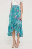 Спідниця Morgan колір бірюзовий midi пряма