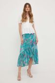 Спідниця Morgan колір бірюзовий midi пряма