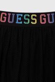 Дитяча спідниця Guess колір чорний midi розкльошена
