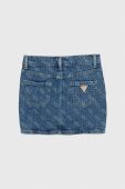 Дитяча джинсова спідниця Guess mini олівець колір блакитний