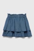 Дитяча спідниця Birba&Trybeyond mini розкльошена колір блакитний (3233674)