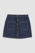 Дитяча джинсова спідниця Coccodrillo колір синій mini пряма