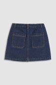 Дитяча джинсова спідниця Coccodrillo колір синій mini пряма