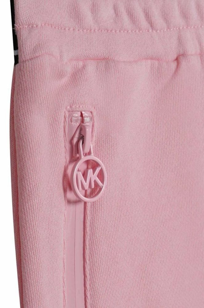 Дитяча бавовняна спідниця Michael Kors колір рожевий mini пряма (3052874) фото 3