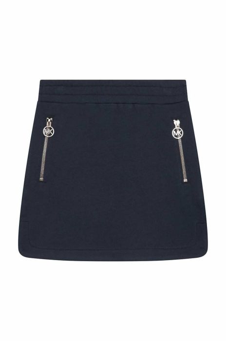 Дитяча бавовняна спідниця Michael Kors колір синій mini пряма (3052884)