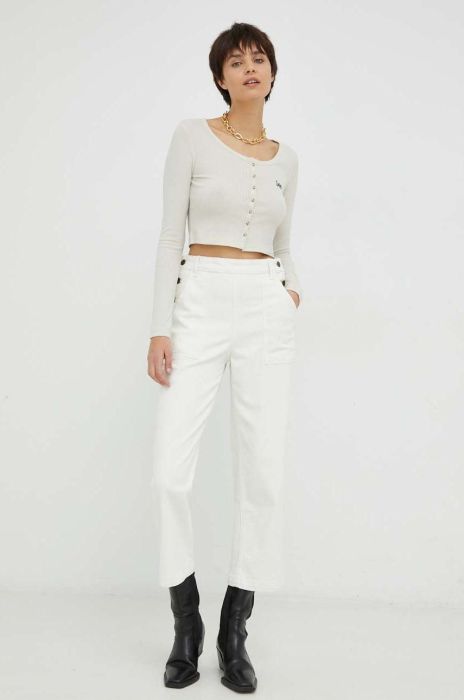 Джинси Lee All Purpose Utility Ecru жіночі висока посадка колір білий