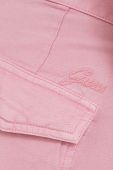 Штани Guess жіночі колір рожевий фасон chinos висока посадка
