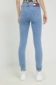 Джинси Tommy Jeans Sylvia жіночі висока посадка колір блакитний (2888359)