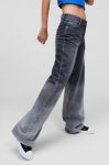 Джинси Karl Lagerfeld Jeans жіночі середня посадка колір сірий (3071048)