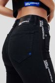 Джинси Karl Lagerfeld Jeans жіночі висока посадка колір чорний (2980048)