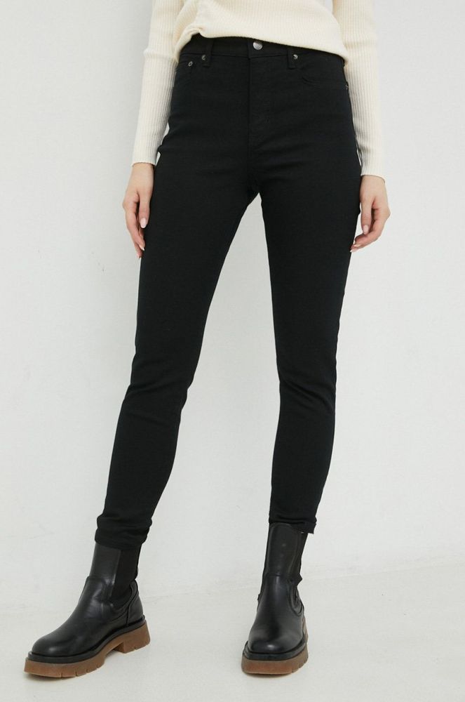 Джинси Lauren Ralph Lauren жіночі висока посадка колір чорний (2885474)