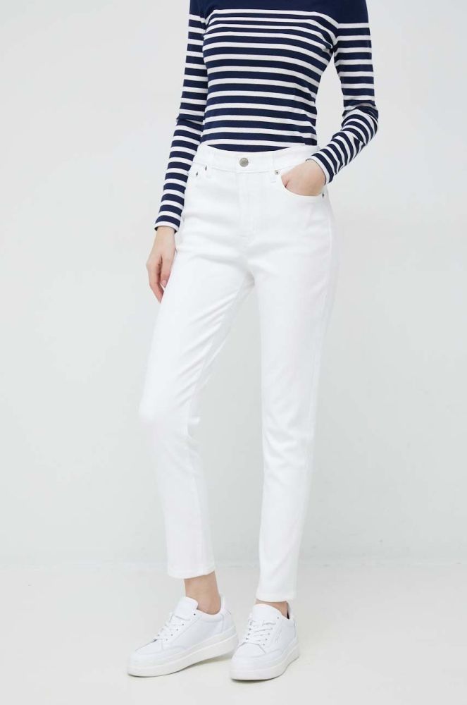 Джинси Lauren Ralph Lauren жіночі висока посадка колір білий (2885483)