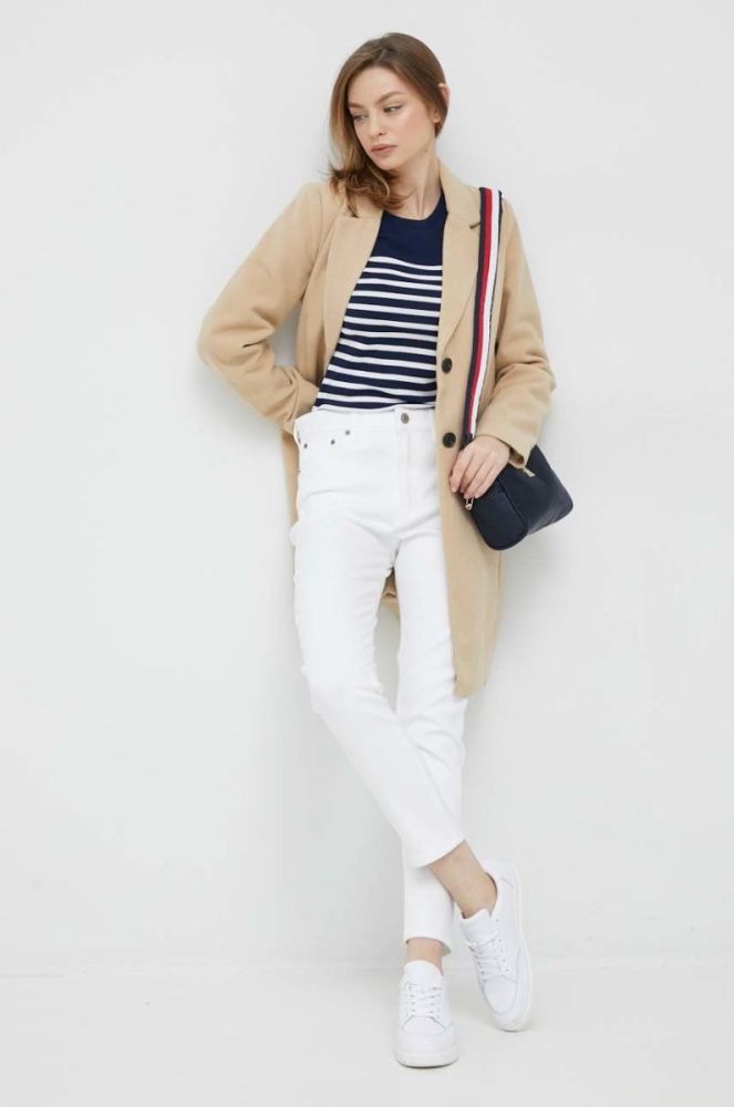 Джинси Lauren Ralph Lauren жіночі висока посадка колір білий (2885483) фото 2