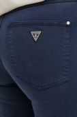 Штани Guess жіночі колір синій облягаюче висока посадка