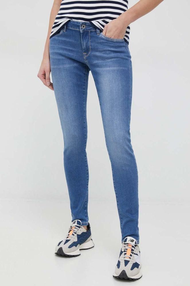 Джинси Pepe Jeans Soho жіночі середня посадка колір бірюзовий (2927321)
